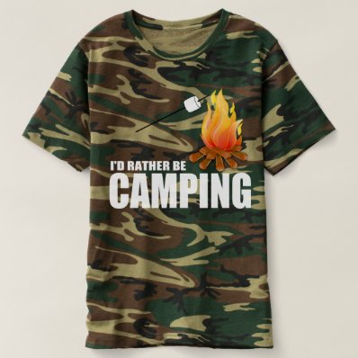 Camping Girl T Shirts