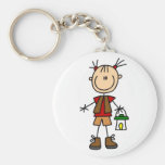 Camping Girl With Lantern Tshirts and Gifts Key Chains