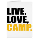 camping greeting card