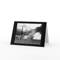 Camping in Indian Henry, Mount Rainier, WA 1922 cards