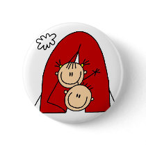 Camping In Tent Button by stick_figures Camping In Tent Button