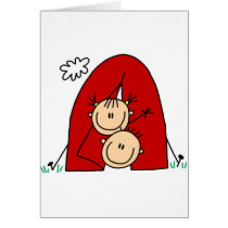 Camping In Tent Card by stick_figures Camping In Tent Card