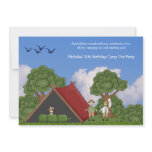 Camping in the Woods Invitation