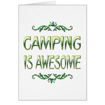 Camping is Awesome cards by HobbiesLeisure Camping is Awesome cards