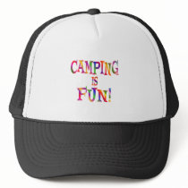 Camping is Fun hats by HobbiesLeisure Camping is Fun hats