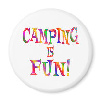 Camping is Fun magnets by HobbiesLeisure Camping is Fun magnets