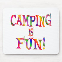 Camping is Fun mousepads by HobbiesLeisure Camping is Fun mousepads