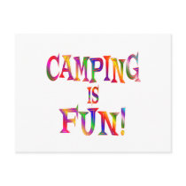 Camping is Fun postcards by HobbiesLeisure Camping is Fun postcards