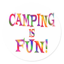Camping is Fun stickers