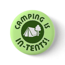 camping is in-tents buttons