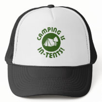 camping is in-tents hats by strk3 camping is in-tents hats