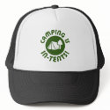 Camping is in tents hats by strk3 Camping is in tents hats