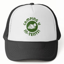 Camping is in tents hats
