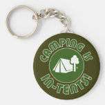 camping is in-tents key chain