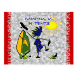 Camping Is (Intense) In Tents Post Cards