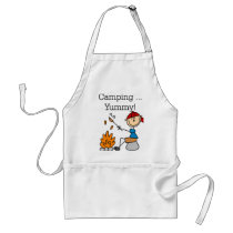Camping is Yummy aprons by stick_figures Camping is Yummy aprons