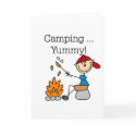 Camping is Yummy cards by stick_figures Camping is Yummy cards