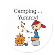 Camping is Yummy stickers