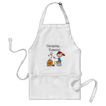 Camping is Yummy Tshirts and Gifts Apron