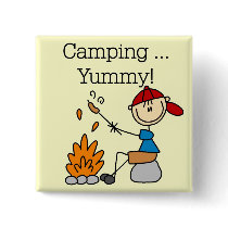 Camping is Yummy Tshirts and Gifts buttons