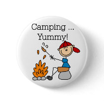 Camping is Yummy Tshirts and Gifts buttons