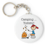 Camping is Yummy Tshirts and Gifts Keychain