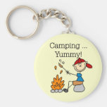 Camping is Yummy Tshirts and Gifts Keychain
