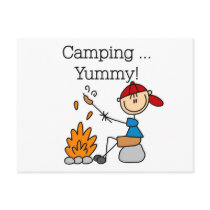 Camping is Yummy Tshirts and Gifts postcards by stick_figures Camping is Yummy Tshirts and Gifts postcards