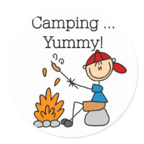 Camping is Yummy Tshirts and Gifts stickers