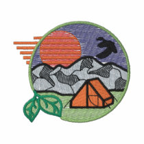 Camping Logo embroidered shirts