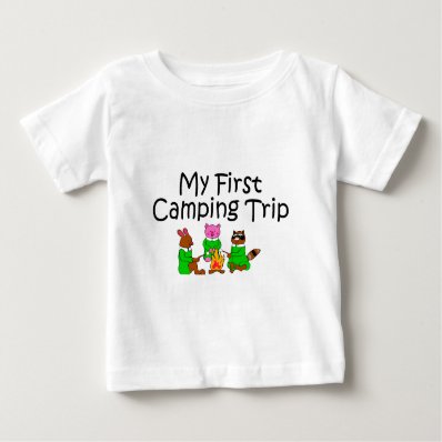 Camping My First Camping Trip Tee Shirt