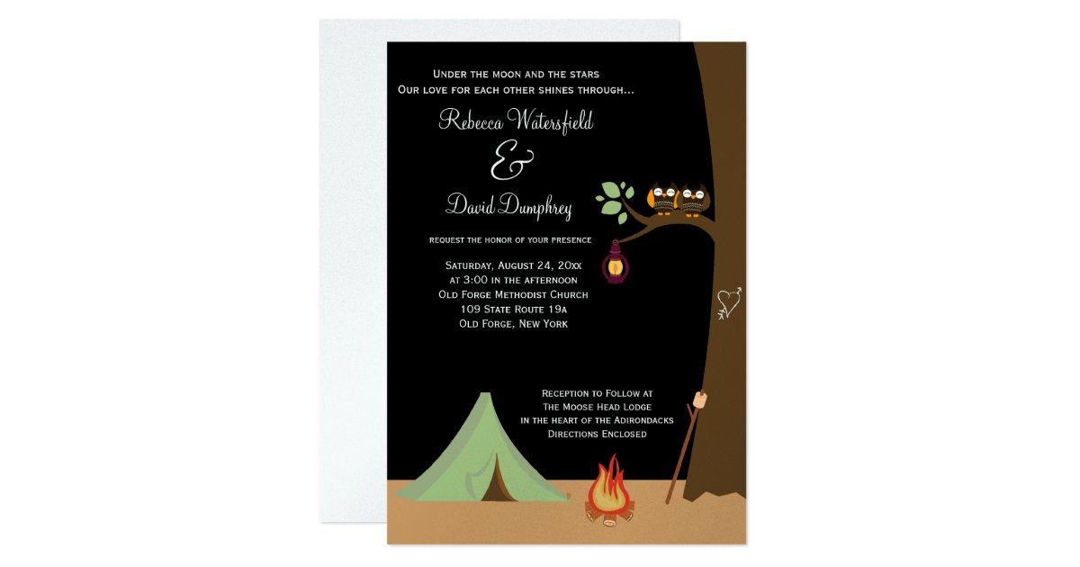 Nature Themed Wedding Invitations Camping Nature Theme Wedding Invitation Zazzle Nature Themed Wedding Invitations Camping Nature Theme Wedding Invitation Zazzle
