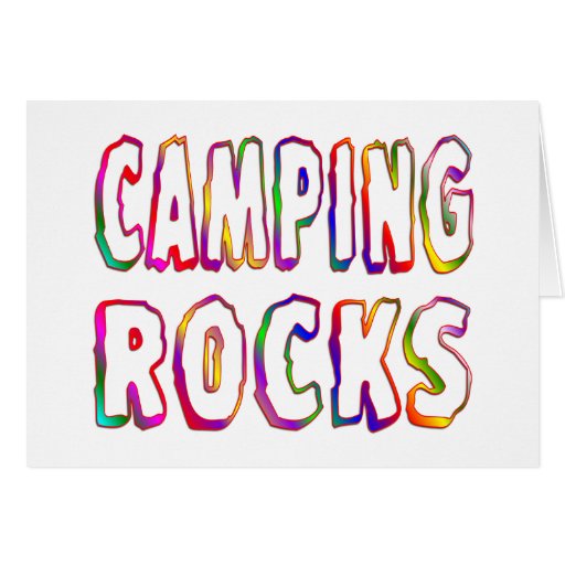 Camping Rocks Card