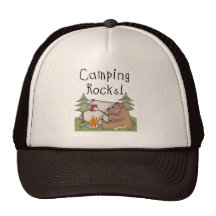 Camping Rocks Mesh Hat