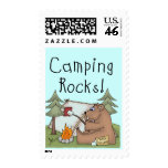 Camping Rocks Postage Stamps
