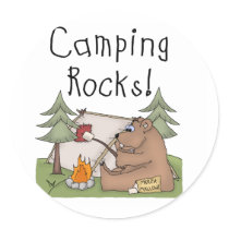 Camping Rocks stickers