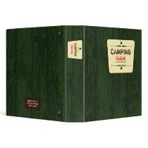 Camping Rustic Western Camp Binders