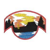 Camping Scene embroidered shirts
