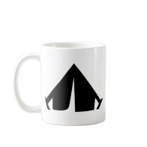 camping tend icon mugs