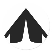 camping tend icon stickers