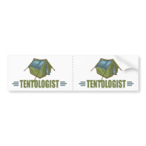 Camping, Tent Bumper Sticker