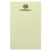 Camping, Tent Custom Stationery