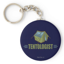 Camping, Tent Keychain