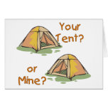 Camping Tents Greeting Card