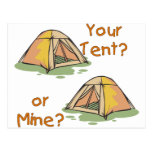 Camping Tents Postcard