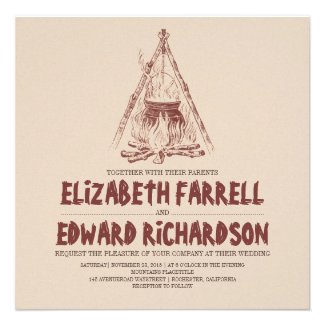 Camping Wedding Invitation