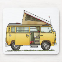 Campmobile Camper Van Mousepad by art1st Campmobile Camper Van Mousepad