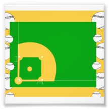 Campo de béisbol impresion fotografica