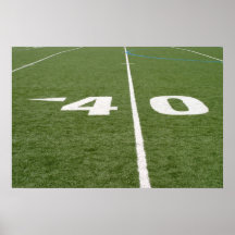 Campo de fútbol cuarenta poster