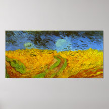 Campo de trigo de Van Gogh con los pájaros de la g Impresiones